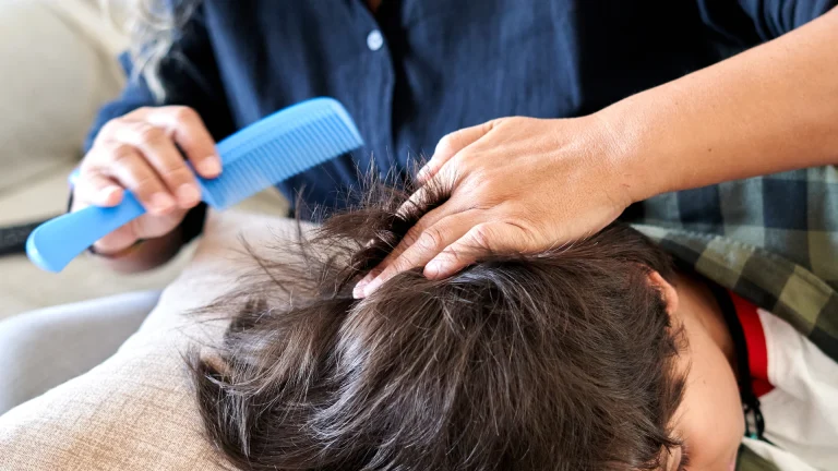 Talk to the extension stylist before lice care in Montgomery County